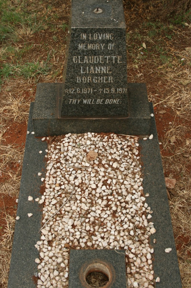 BORCHER Claudette Lianne 1971-1971