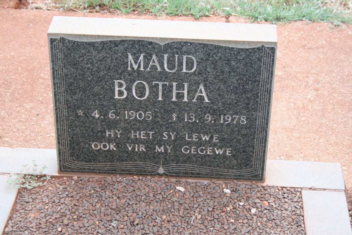 BOTHA Maud 1905-1978