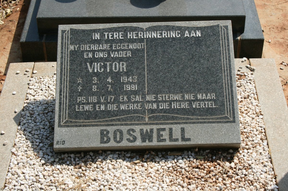 BOSWELL Victor 1943-1991