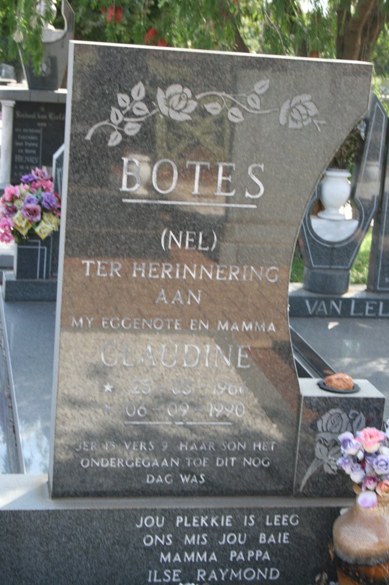 BOTES Glaudine nee NEL 1966-1990