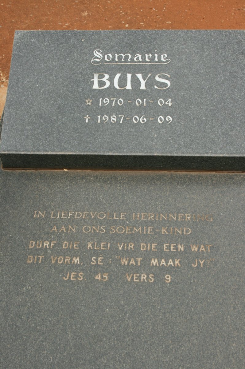 BUYS Somarie 1970-1987