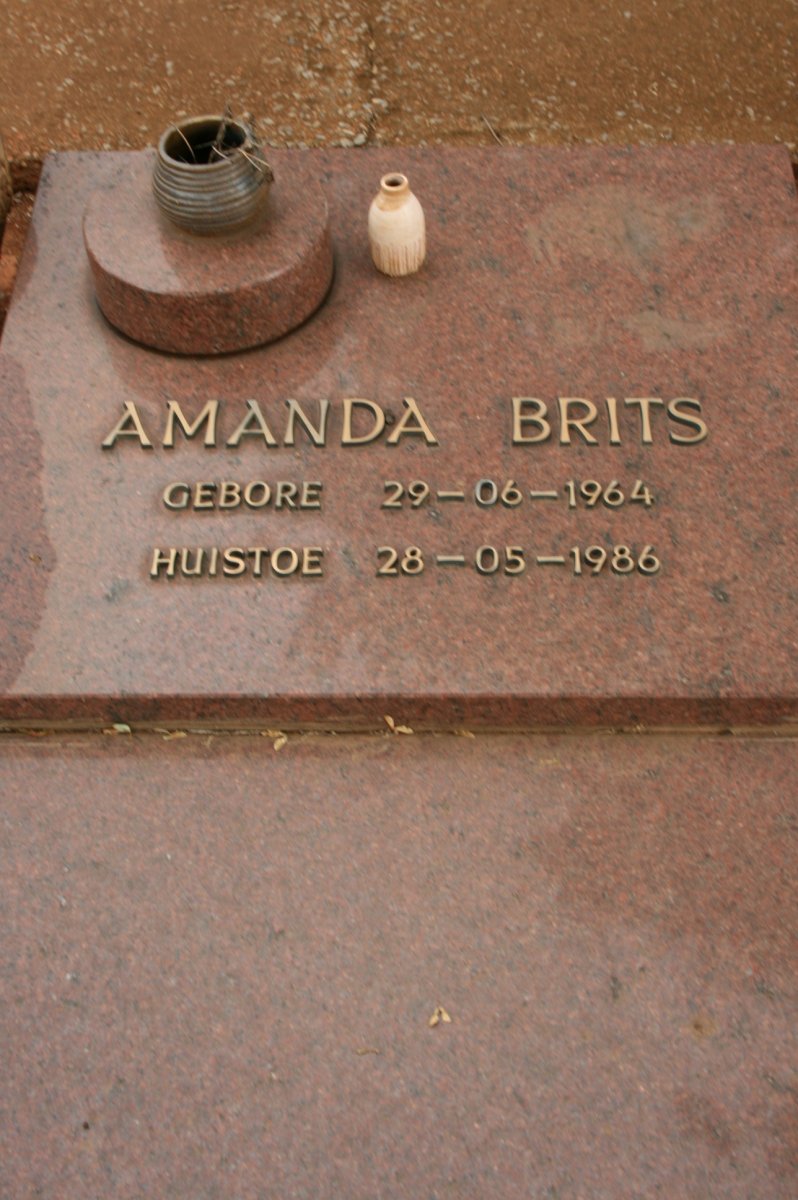 BRITS Amanda 1964-1986