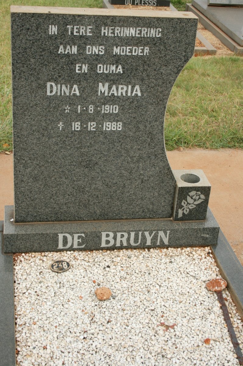 BRUYN Dina Maria, de 1910-1988