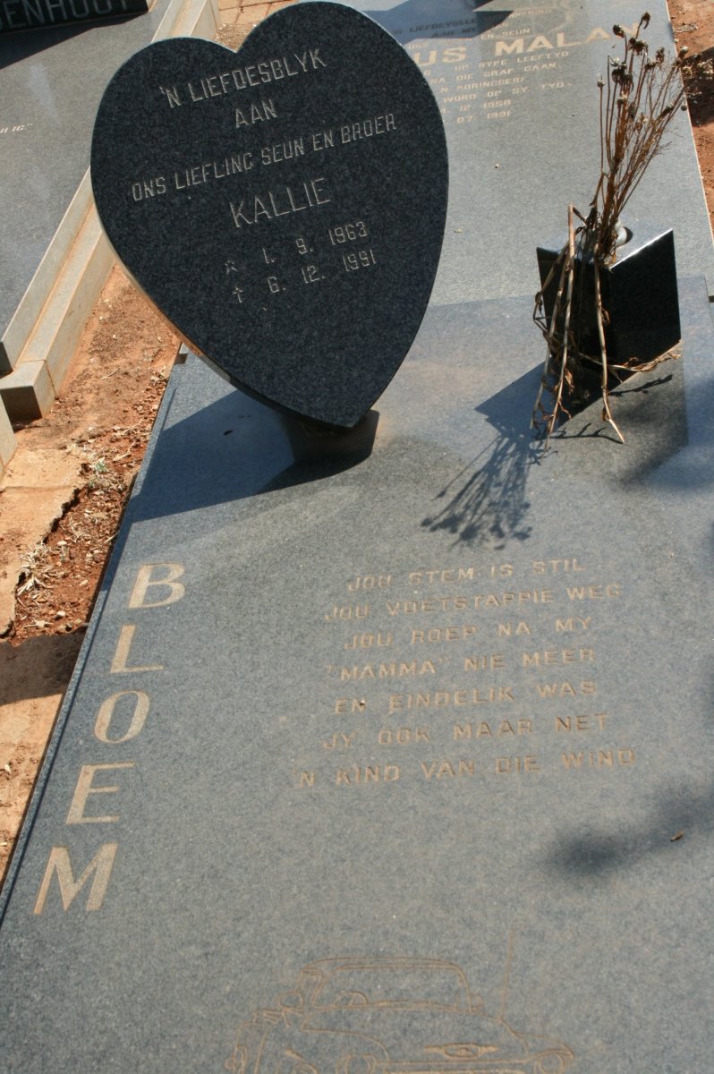 BLOEM Kallie 1963-1991