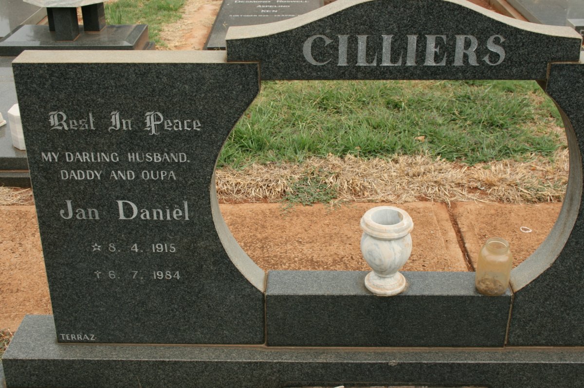 CILLIERS Jan Daniel 1915-1984