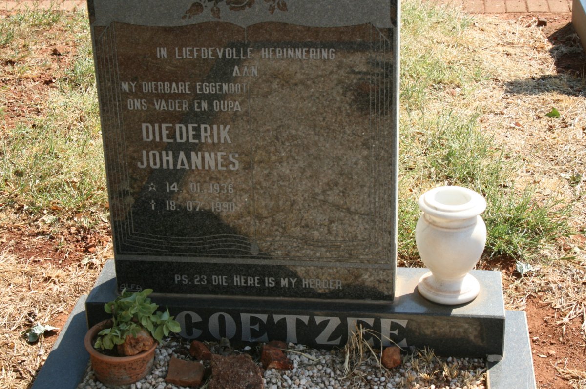 COETZEE Diederik Johannes 1936-1990