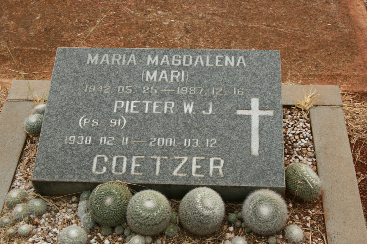 COETZER Pieter W.J. 1930-2001