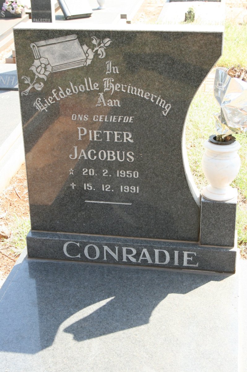 CONRADIE Pieter Jacobus 1950-1991