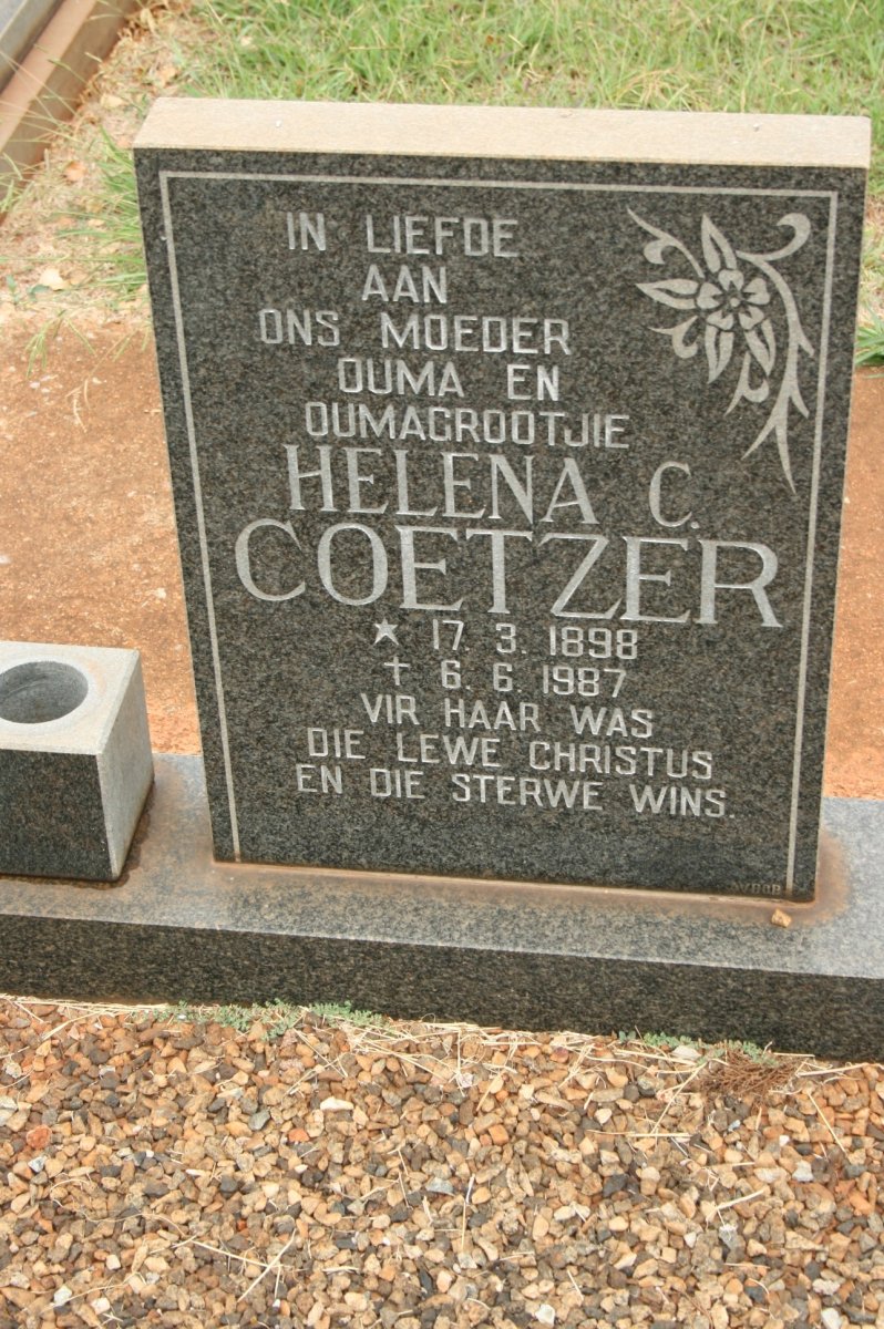COETZER Helena C. 1898-1987