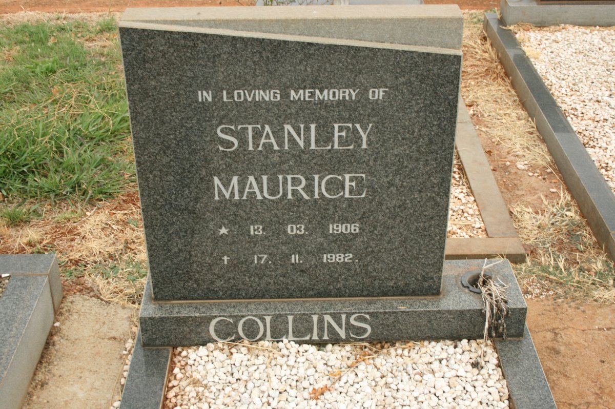 COLLINS Stanley Maurice 1906-1982