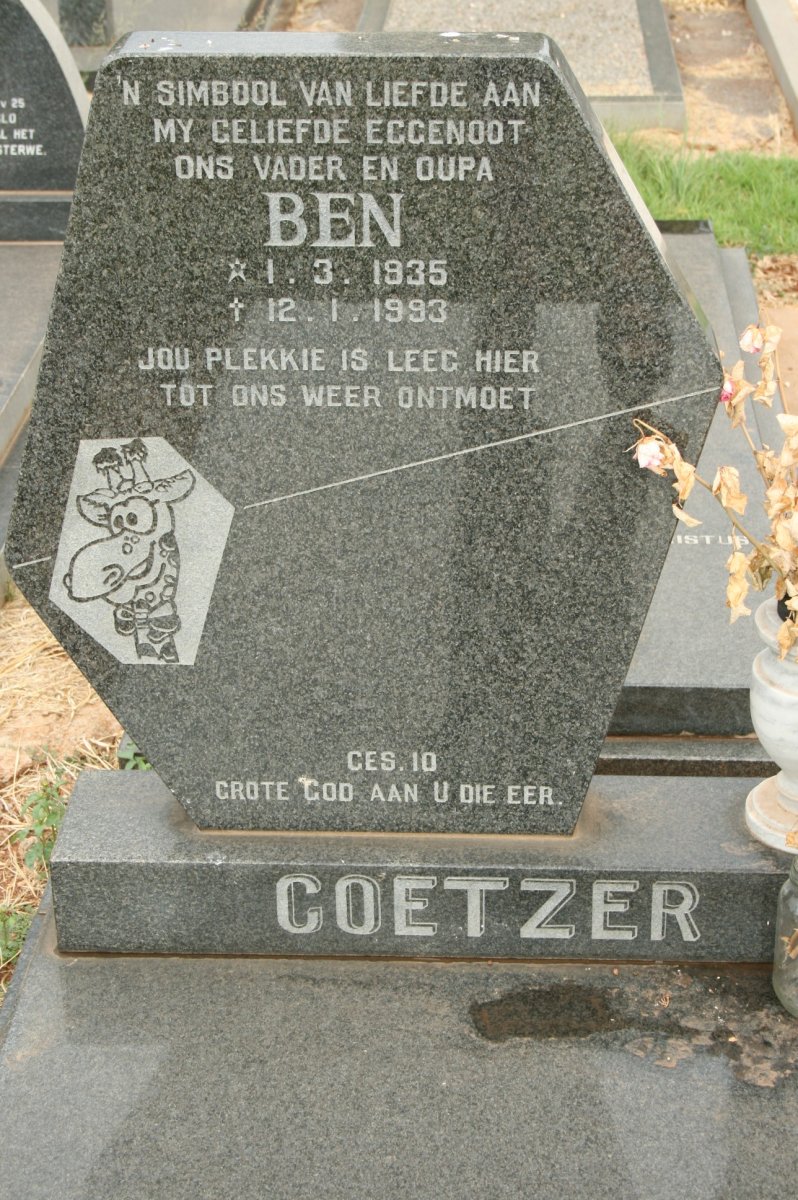 COETZER Ben 1935-1993