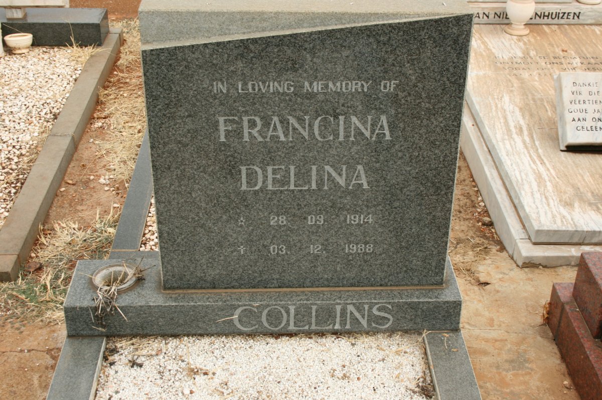 COLLINS Francina Delina 1914-1988