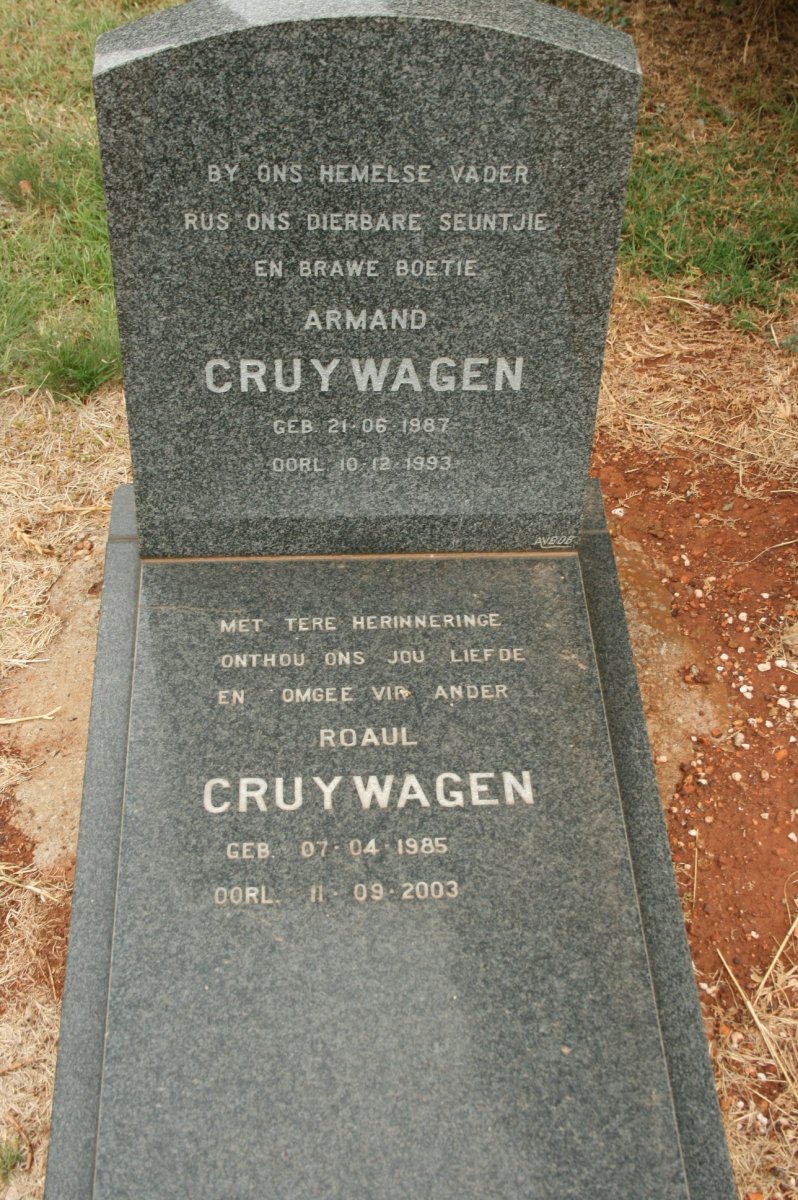 CRUYWAGEN Armand 1987-1993 :: CRUYWAGEN Roaul 1985-2003