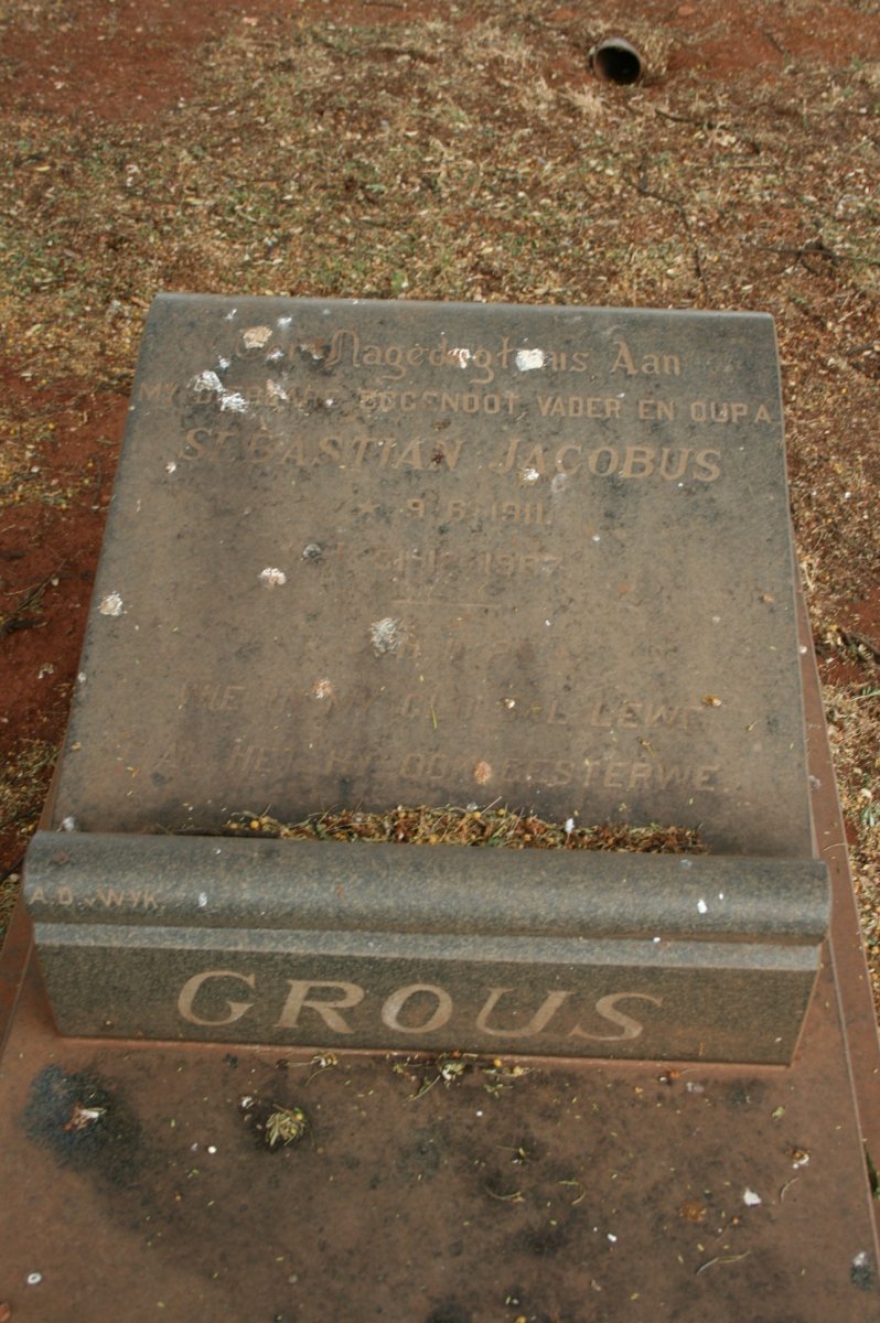 CROUS Sebastian Jacobus 1911-1967