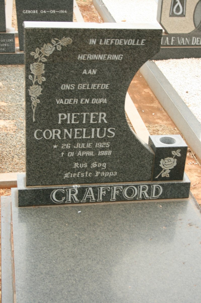 CRAFFORD Pieter Cornelius 1925-1988