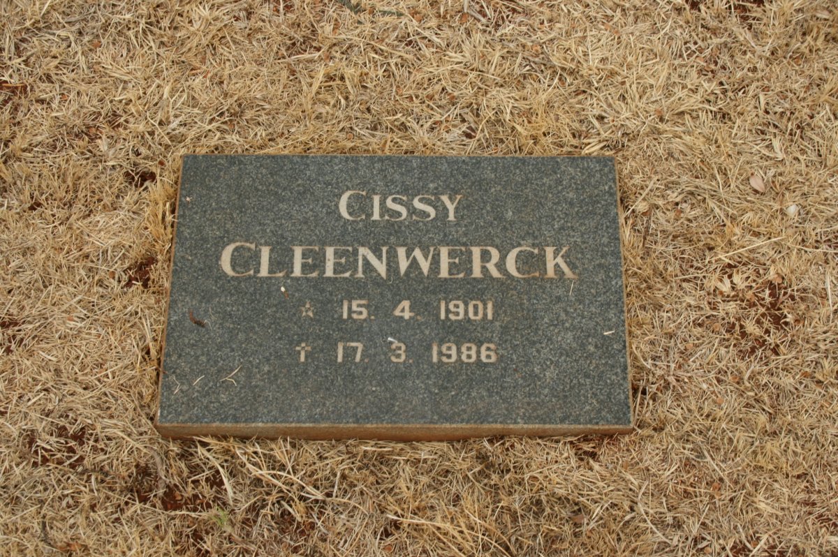 CLEENWERCK Cissy 1901-1986