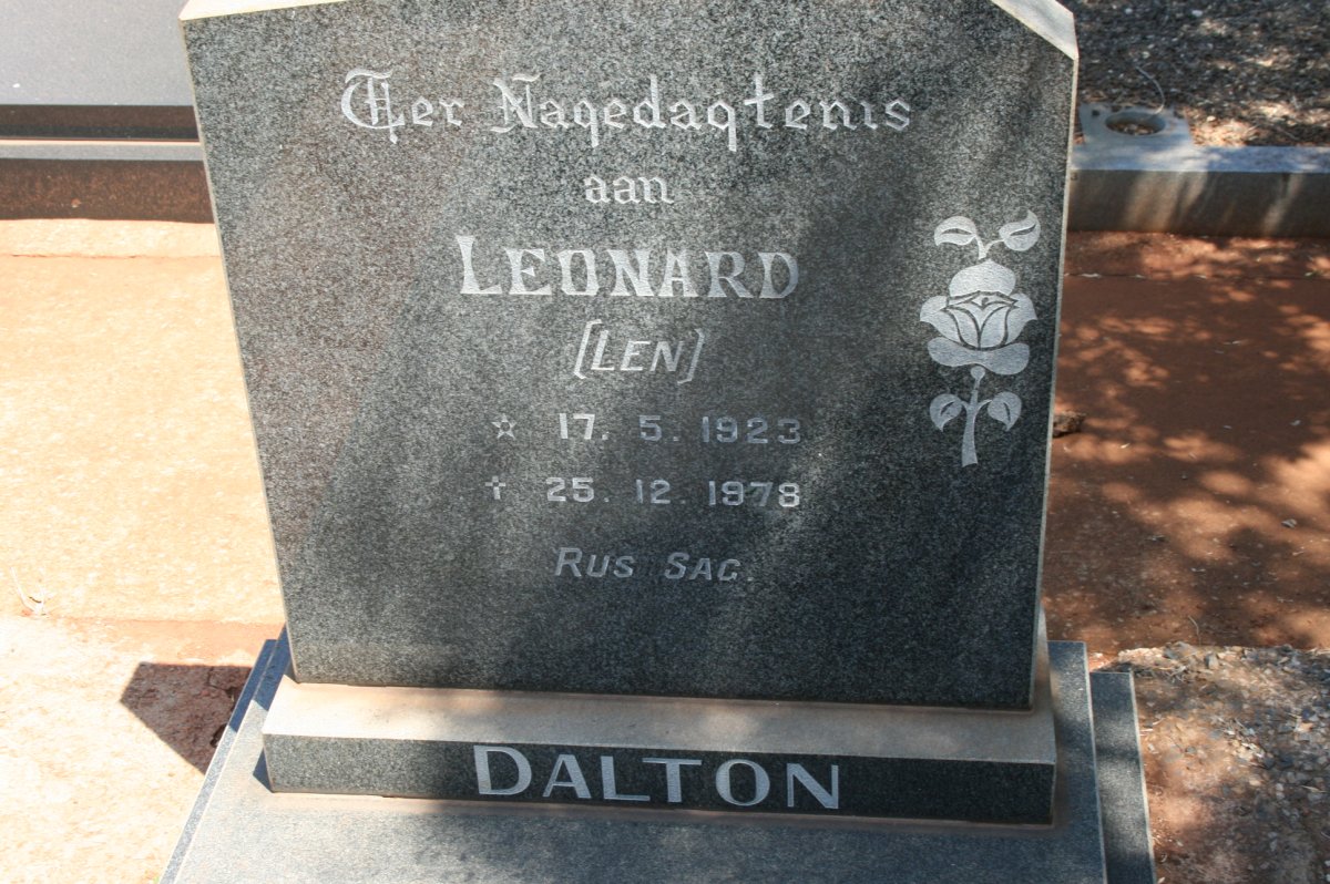 DALTON Leonard 1923-1978