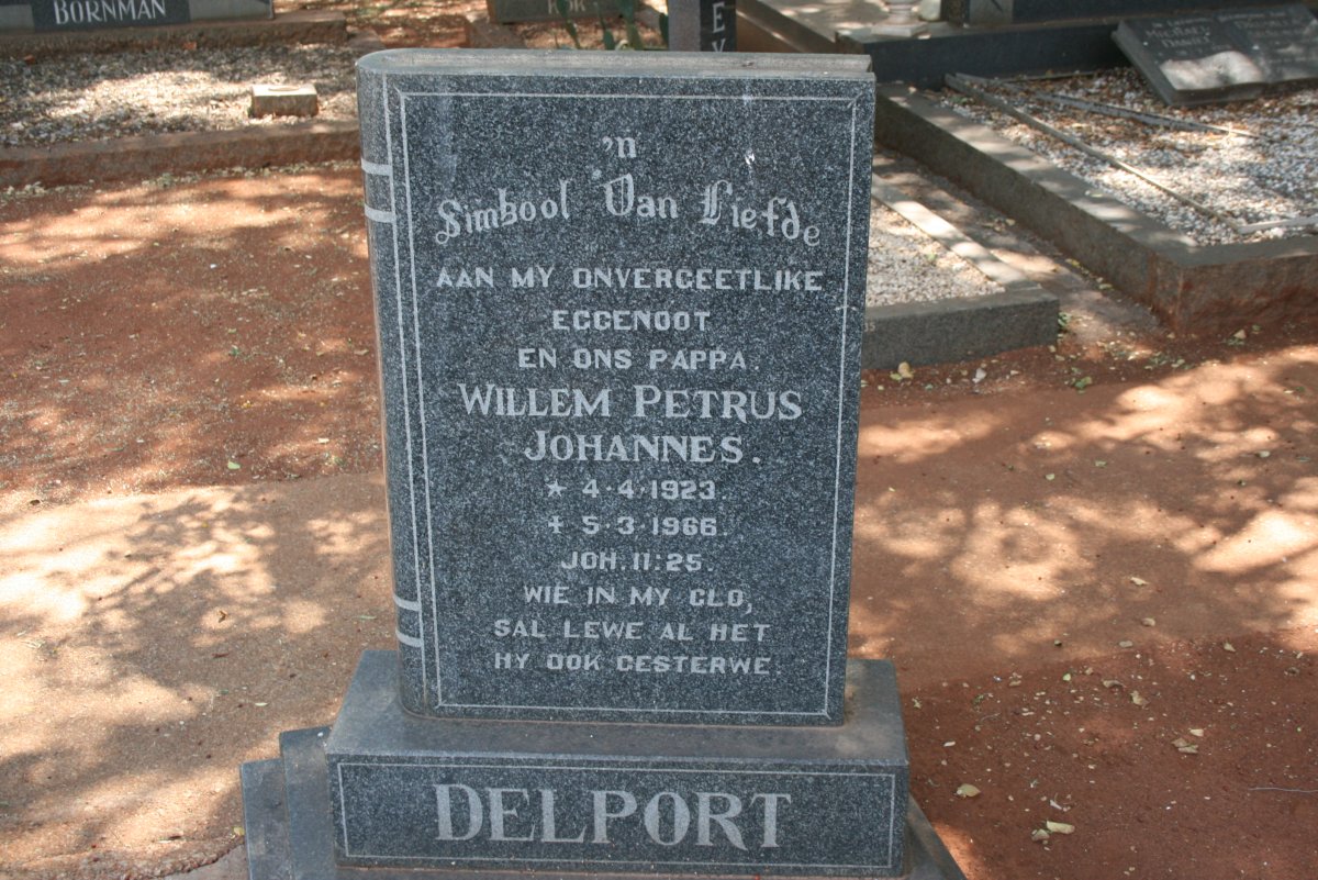 DELPORT Willem Petrus Johannes 1923-1966