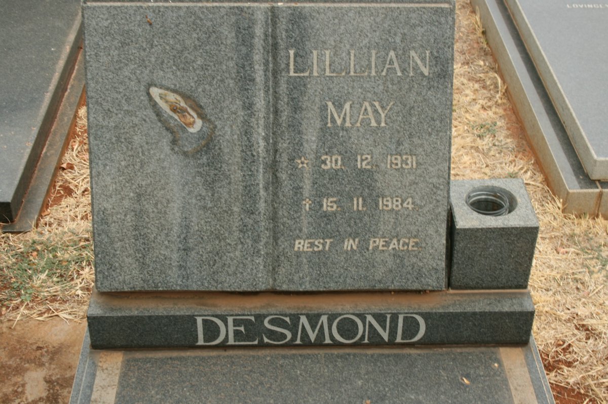 DESMOND Lillian May 1931-1984