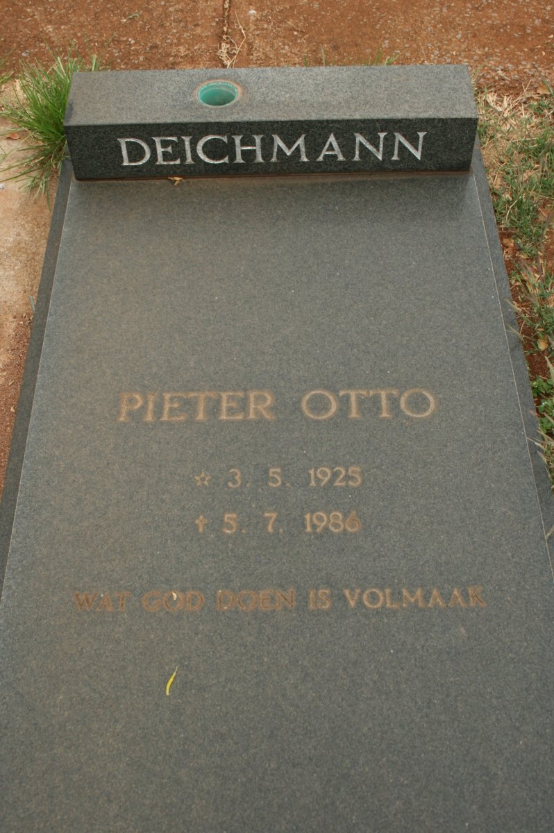 DEICHMANN Pieter Otto 1925-1986