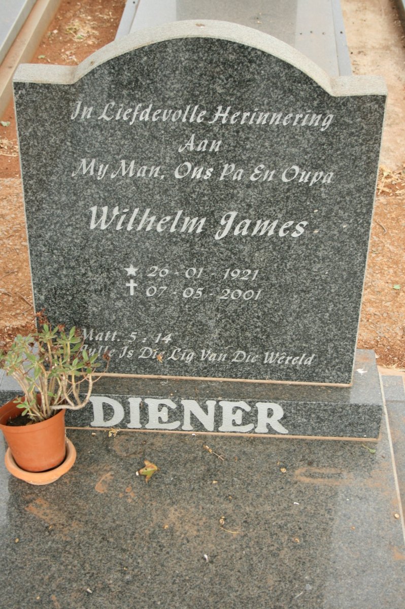 DIENER Wilhelm James 1921-2001