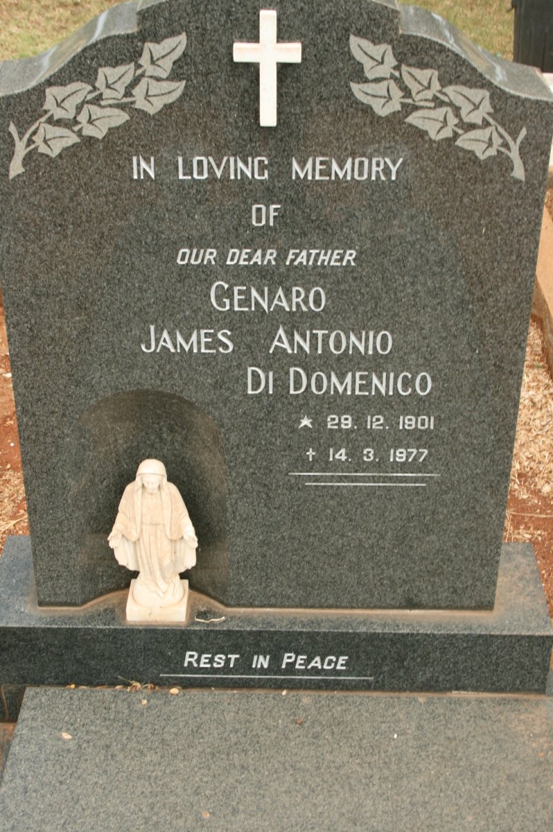 DOMENICO Genaro James Antonio, di 1901-1977
