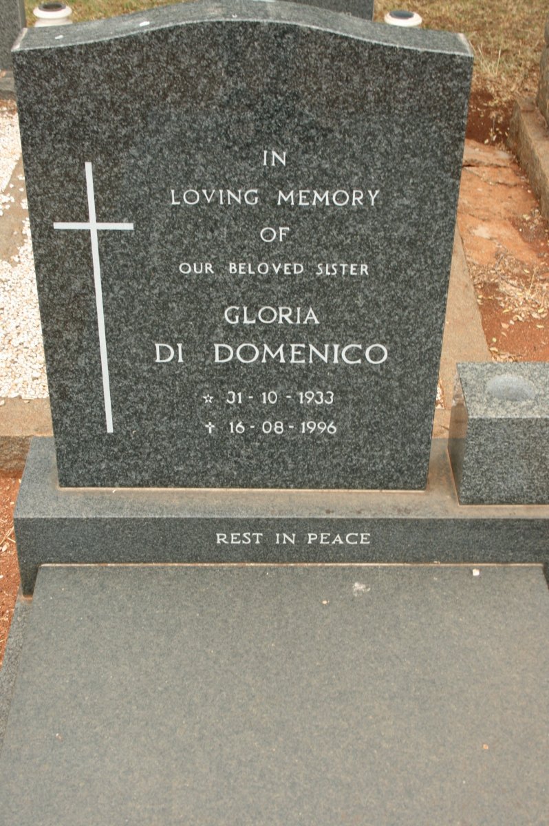 DOMENICO Gloria, di 1933-1996