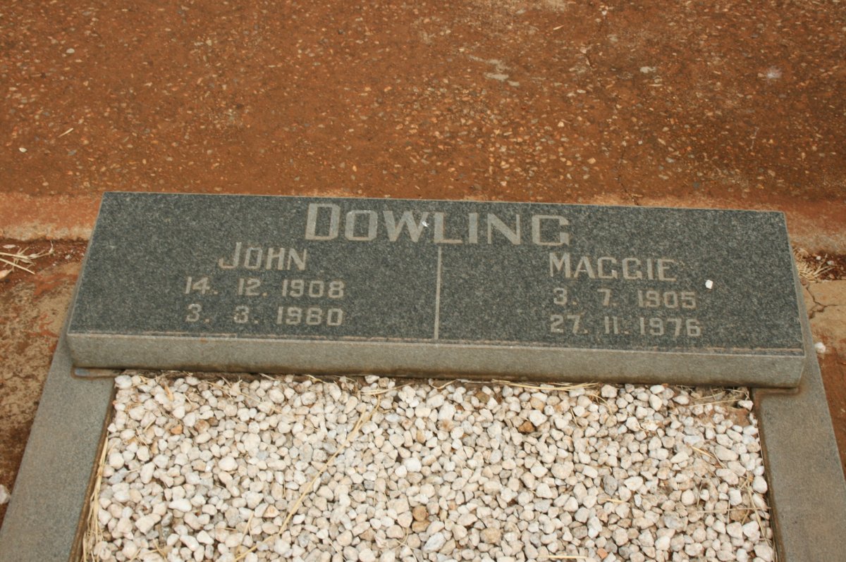 DOWLING John 1908-1980 &amp; Maggie 1905-1976