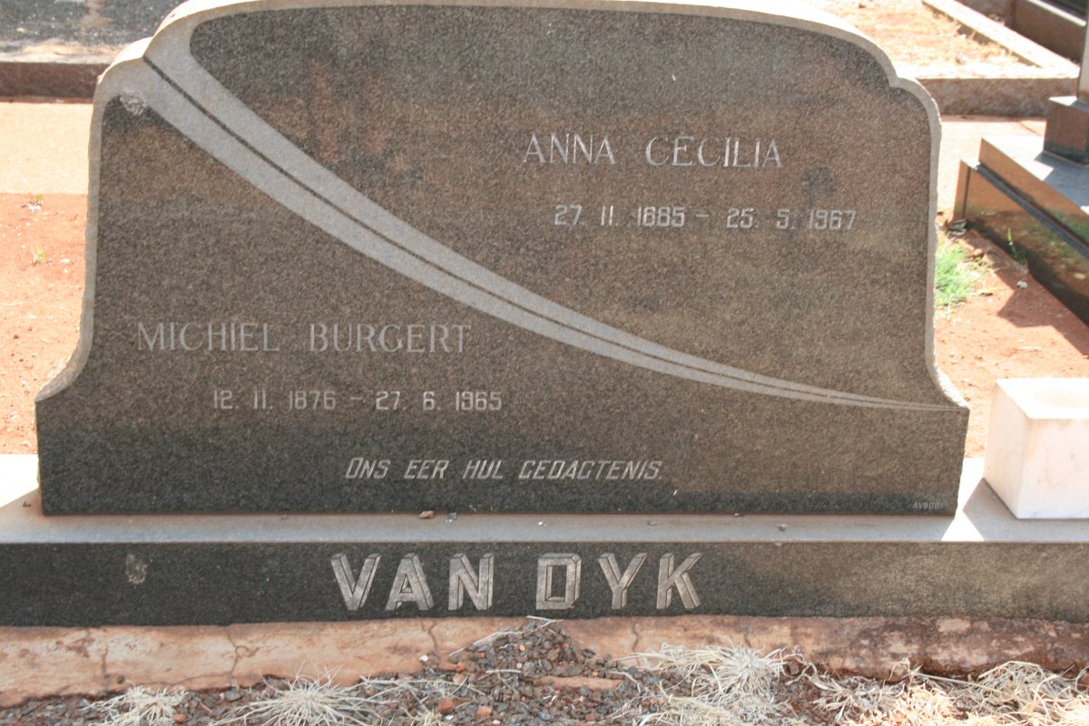 DYK Michiel Burgert, van 1876-1965 &amp; Anna Cecilia 1885-1967