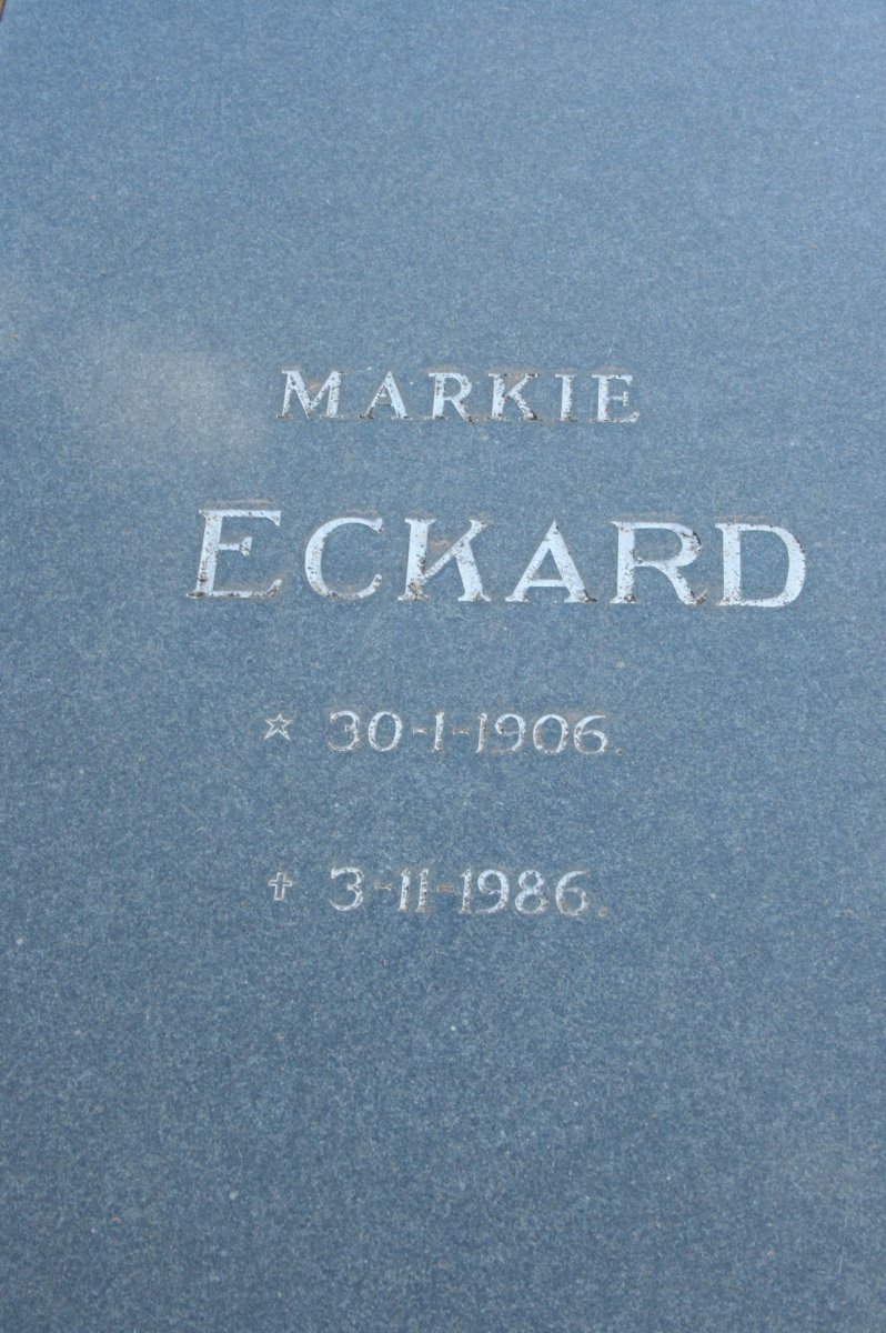 ECKARD Markie 1906-1986