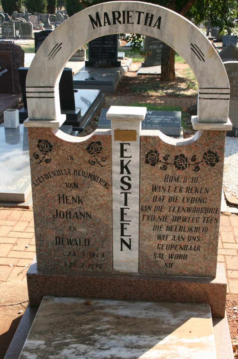 EKSTEEN Marietha 1943-1990
