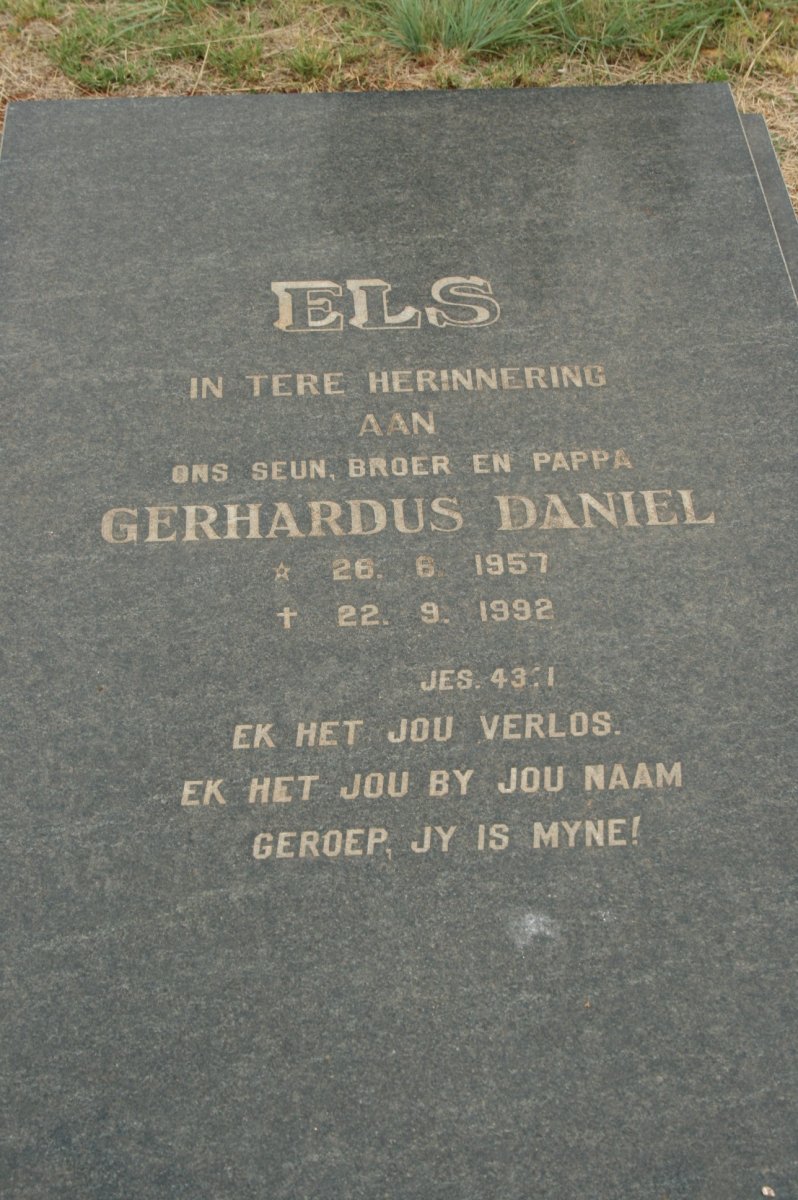 ELS Gerhardus Daniel 1957-1992