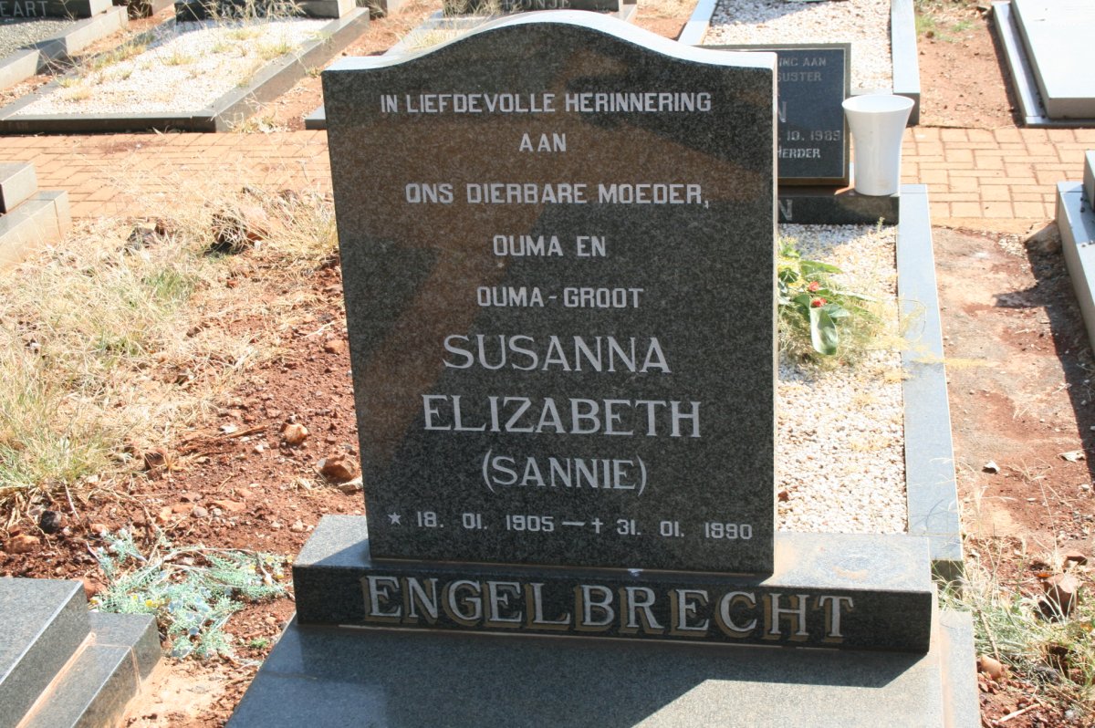 ENGELBRECHT Susanna Elizabeth 1905-1990