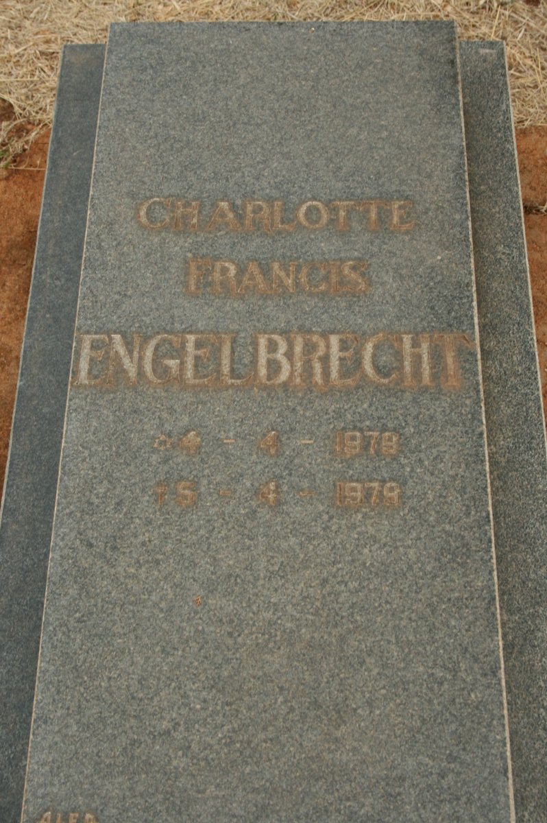 ENGELBRECHT Charlotte Francis 1979-1979