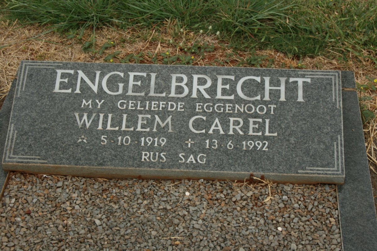 ENGELBRECHT Willem Carel 1919-1992