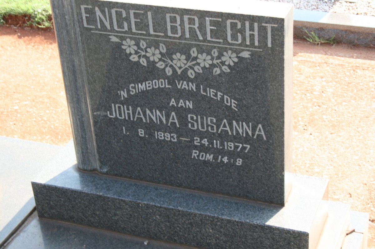 ENGELBRECHT Johanna Susanna 1893-1977