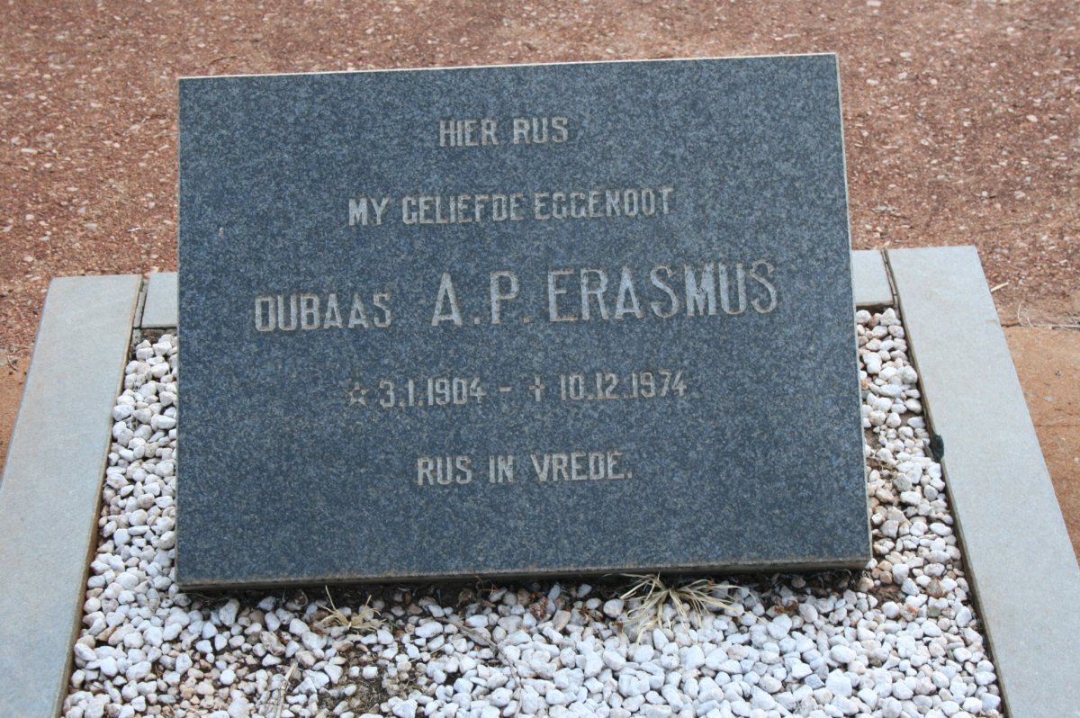 ERASMUS A.P. 1904-1974