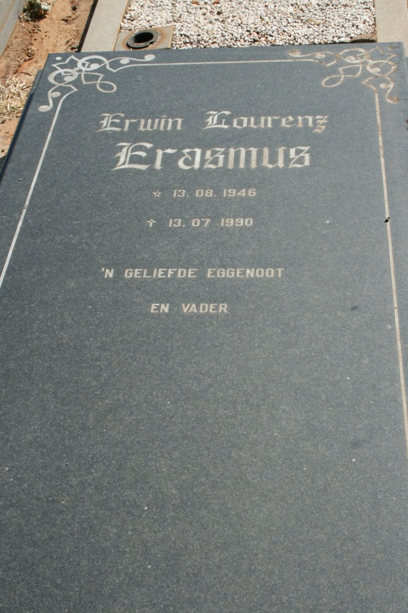 ERASMUS Erwin Lourens 1946-1990