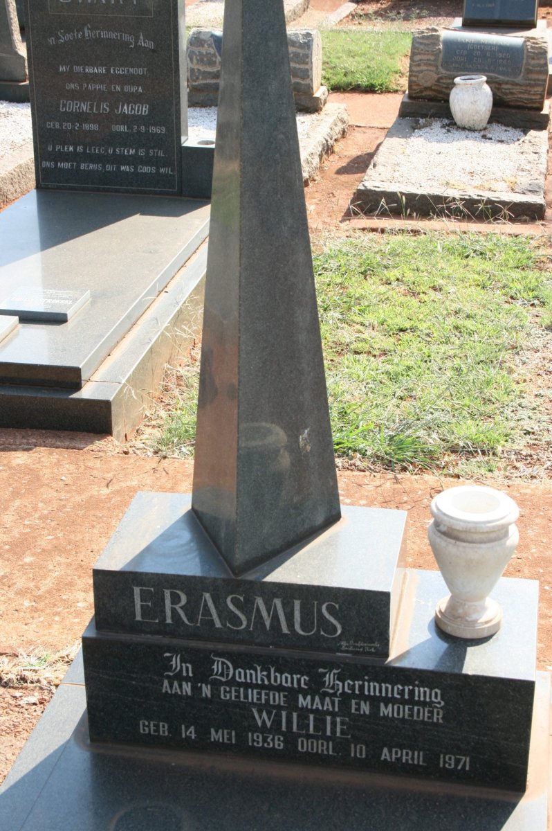 ERASMUS Willie 1936-1971