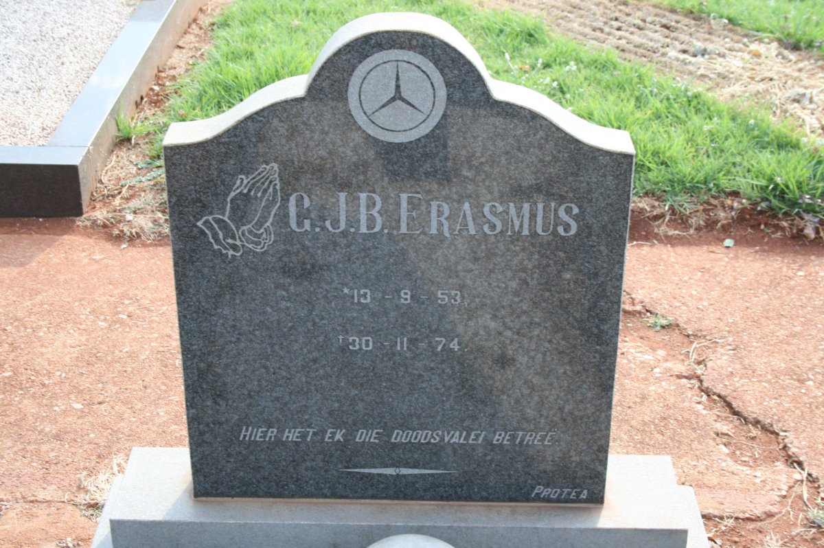 ERASMUS G.J.B. 1953-1974