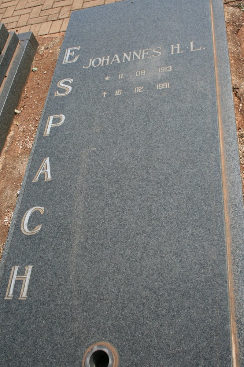 ESPACH Johannes H.L. 1913-1991