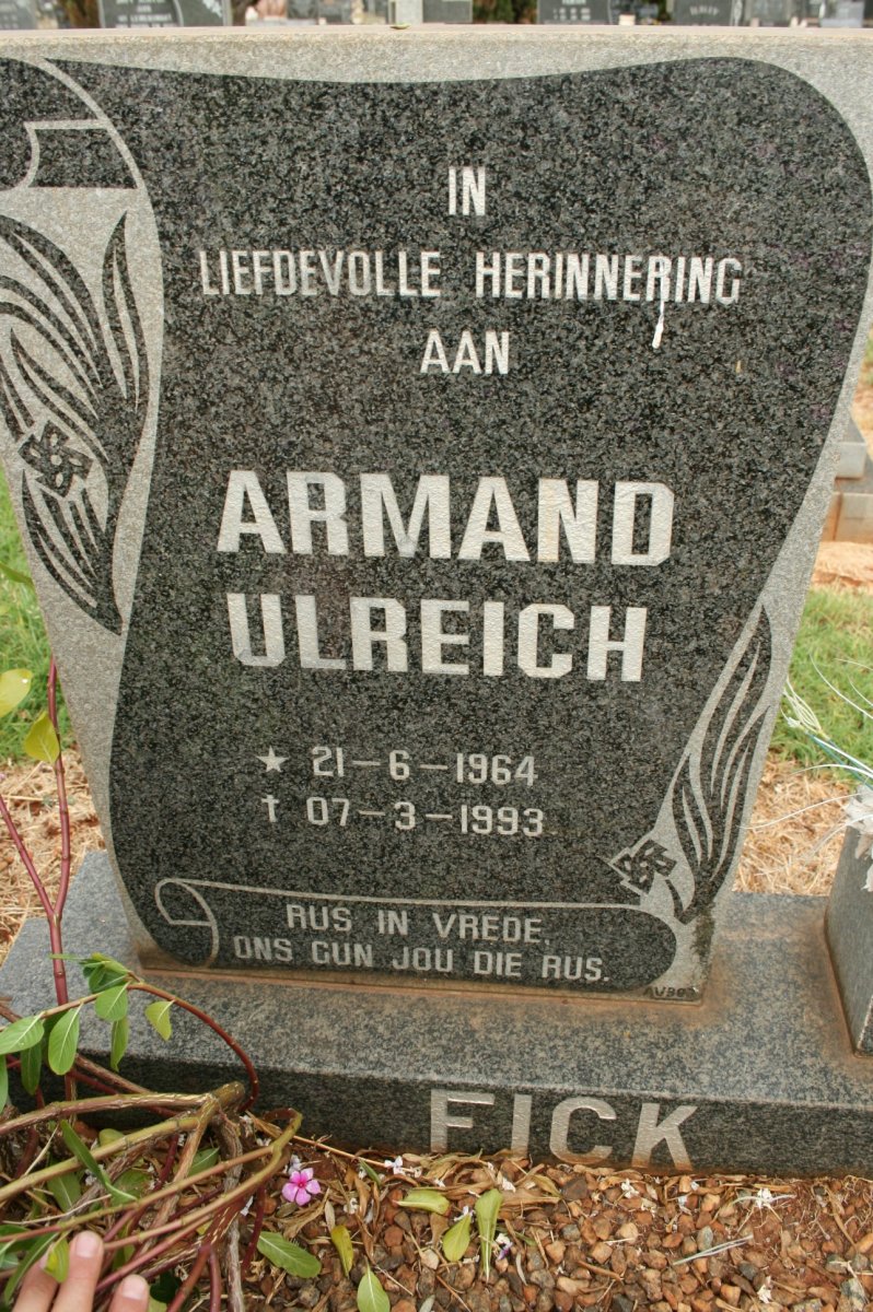 FICK Armand Ulreich 1964-1993