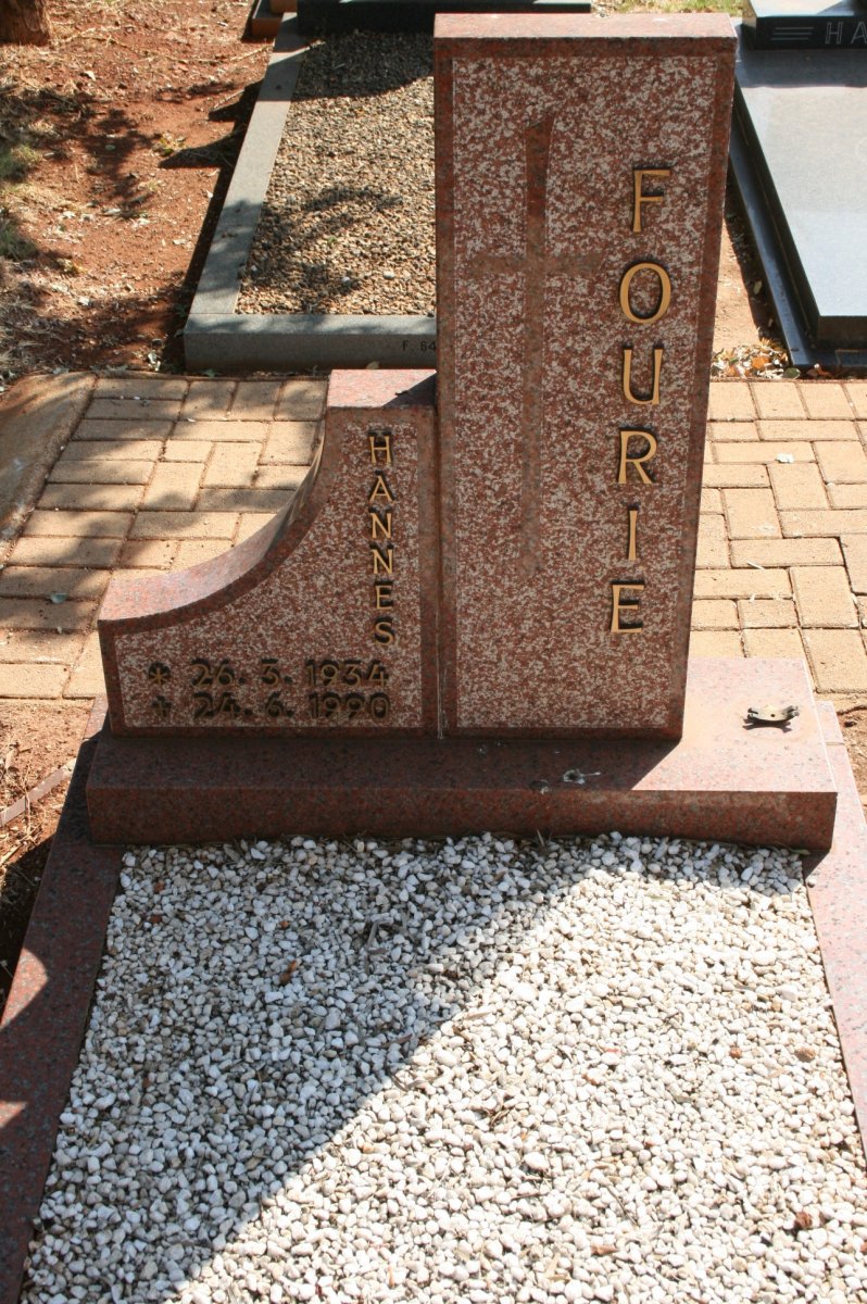 FOURIE Hannes 1934-1990