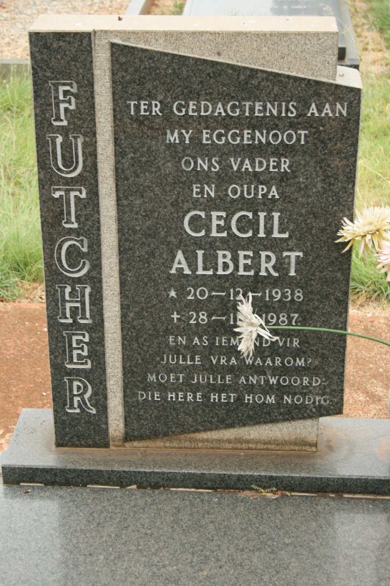 FUTCHER Cecil Albert 1938-1987