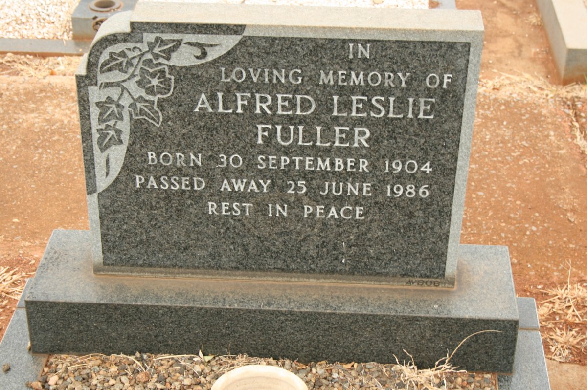 FULLER Alfred Leslie 1904-1986