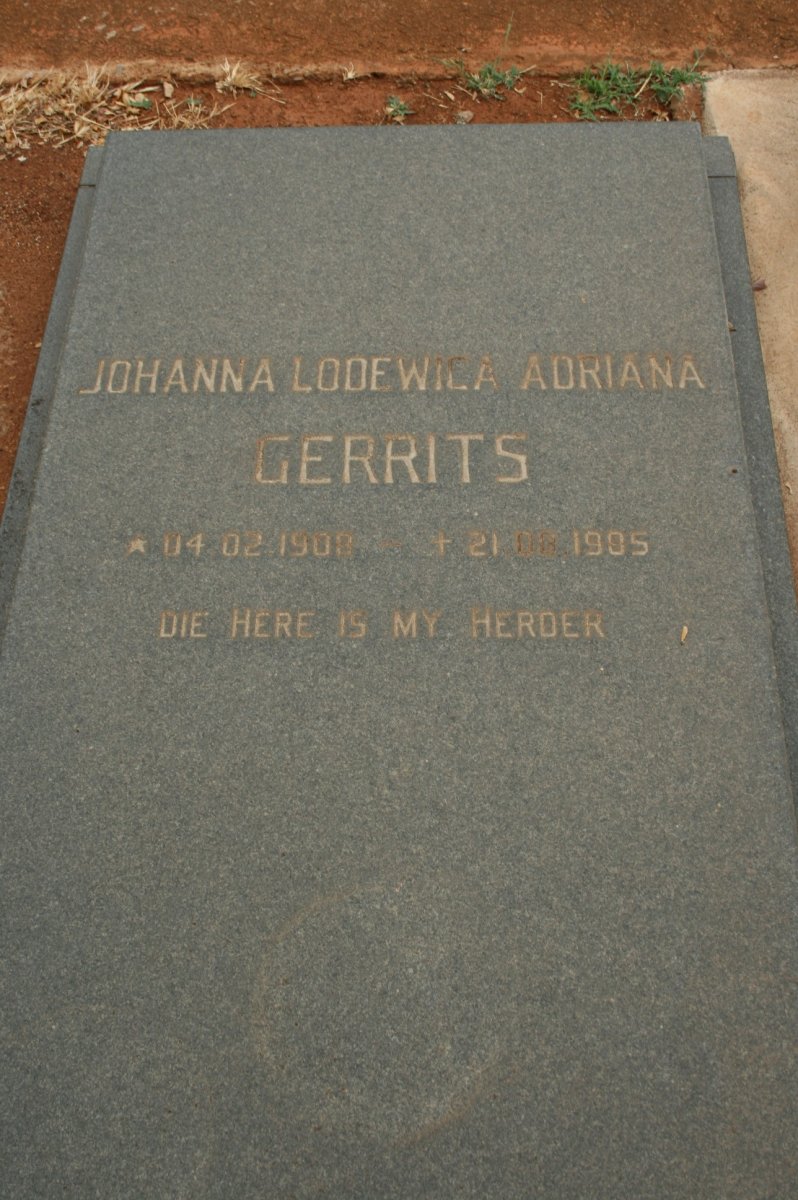 GERRITS Johanna Lodewica Adriana 1903-1905