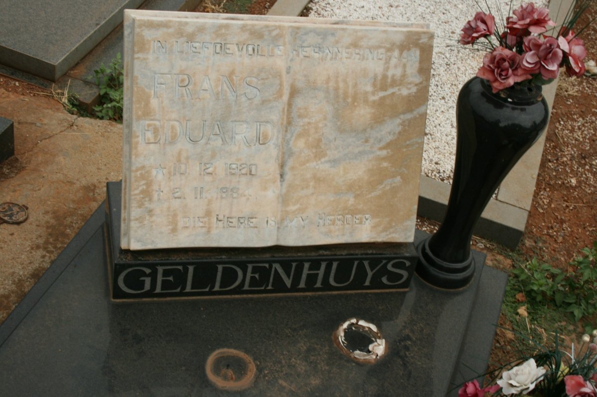 GELDENHUYS Frans Eduard 1920-1984