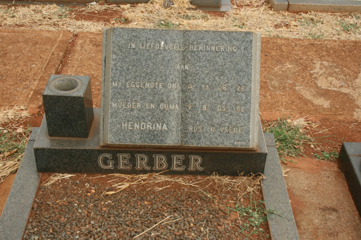 GERBER Hendrina 1926-1982