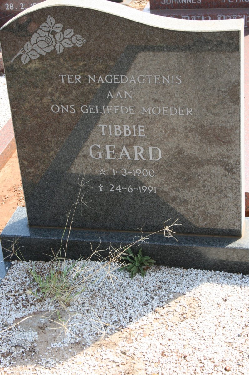 GEARD Tibbie 1900-1991