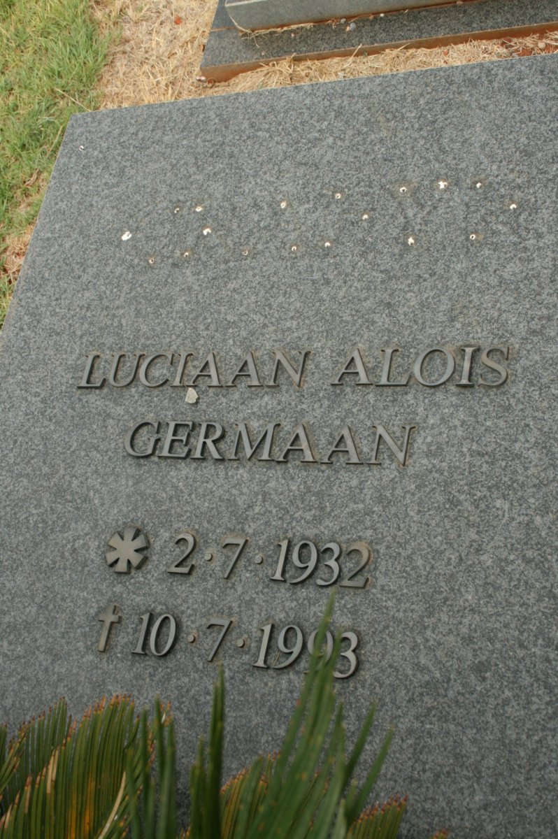 GERMAAN Luciaan Alois 1932-1993